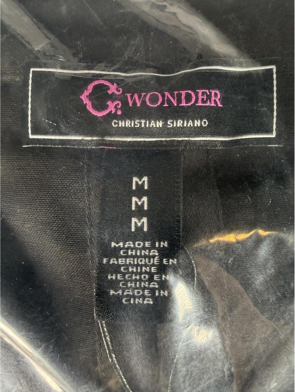 NWT C. Wonder Christian Siriano Black Jacket Eyelet Hem Size Medium - Picture 4 of 5